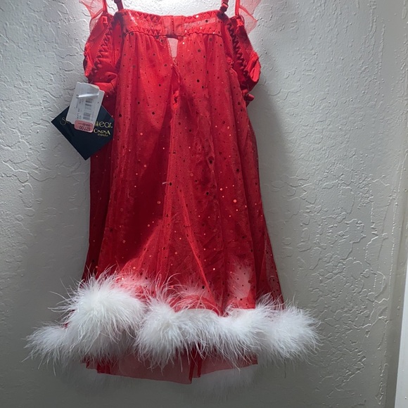 Christmas Cute wearing comes with a thong and adjustable baby doll top push up - Picture 10 of 13